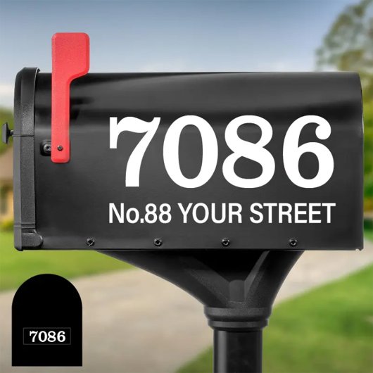 Persoonlijk postbusnummer en adres sticker