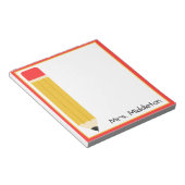 Persoonlijk Potlood Voor De Leraar Notitieblok (Schuin)