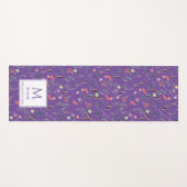 Persoonlijk PRECIOUS2GOD Mauve Bloemend Monogram Yogamat (Voorkant (horizontaal))