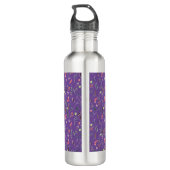 Persoonlijk PRECIOUS2GOD Mauve Floral Monogram Waterfles (Achterkant)