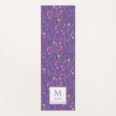 Persoonlijk PRECIOUS2GOD Mauve Floral Monogram Yogamat (Voorkant)