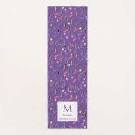 Persoonlijk PRECIOUS2GOD Mauve Floral Monogram Yogamat