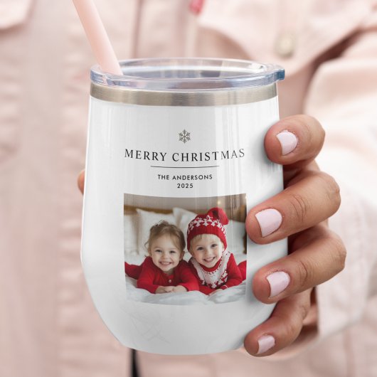 Persoonlijk Prettig Kerstfeest Foto en Naam