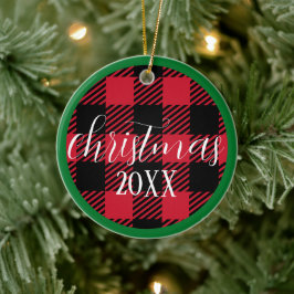 Persoonlijk Prettig Kerstfeest - Kerstbal Keramisch Ornament