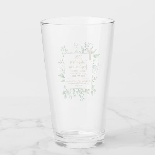 Persoonlijk Priester Priesterwijding Jubileum Cade Glas (Achterkant)