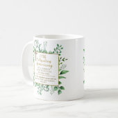 Persoonlijk Priester Priesterwijding Jubileum Cade Koffiemok (Voorkant links)