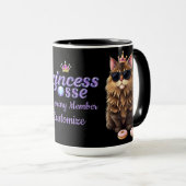 Persoonlijk Princess Posse-lid Zwart Mok (Voorkant rechts)