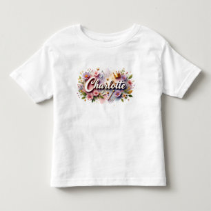 Persoonlijk Princesse Bloem Kids T-Shirt