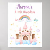 Persoonlijk prinsessenkasteel voor de kinderkamer poster (Voorkant)
