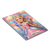Persoonlijk prinsessennotitieboek notitieboek (Rechterzijde)