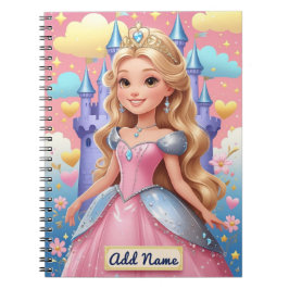 Persoonlijk prinsessennotitieboek notitieboek