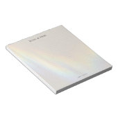Persoonlijk prisma regenboog esthetisch stippenras notitieblok (Schuin)