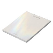 Persoonlijk prisma regenboog esthetisch stippenras notitieblok (Linkerzijde)