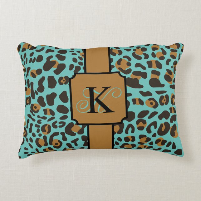 Persoonlijk proefpatroon van Leopard Jaguar Animal Accent Kussen (Voorkant)