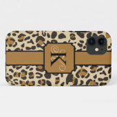 Persoonlijk proefpatroon van Leopard Jaguar Animal Case-Mate iPhone Case (Achterkant (horizontaal))