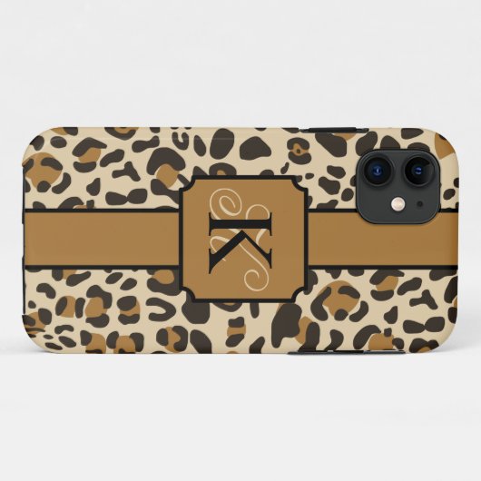 Persoonlijk proefpatroon van Leopard Jaguar Animal Case-Mate iPhone Case (Achterkant (horizontaal))
