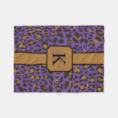Persoonlijk proefpatroon van Leopard Jaguar Animal Fleece Deken (Voorkant (Horizontaal))