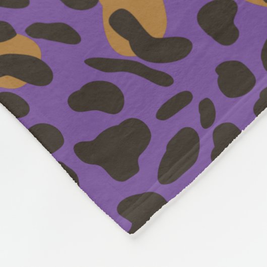 Persoonlijk proefpatroon van Leopard Jaguar Animal Fleece Deken (Hoek)