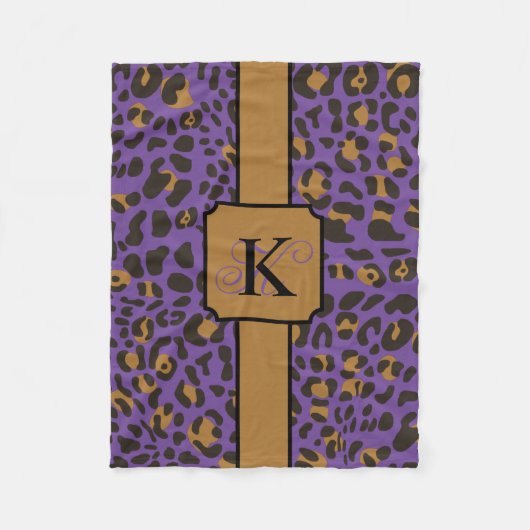 Persoonlijk proefpatroon van Leopard Jaguar Animal Fleece Deken (Voorkant)