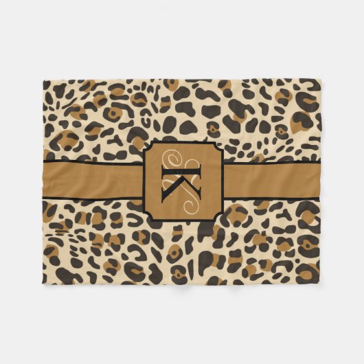 Persoonlijk proefpatroon van Leopard Jaguar Animal Fleece Deken (Voorkant (Horizontaal))