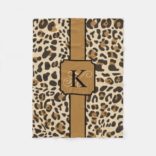 Persoonlijk proefpatroon van Leopard Jaguar Animal Fleece Deken (Voorkant)