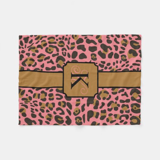 Persoonlijk proefpatroon van Leopard Jaguar Animal Fleece Deken (Voorkant (Horizontaal))