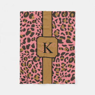 Persoonlijk proefpatroon van Leopard Jaguar Animal Fleece Deken