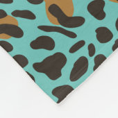Persoonlijk proefpatroon van Leopard Jaguar Animal Fleece Deken (Hoek)