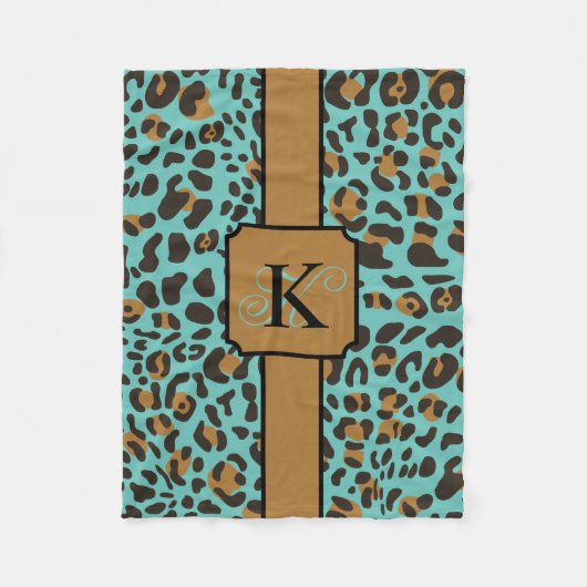 Persoonlijk proefpatroon van Leopard Jaguar Animal Fleece Deken (Voorkant)