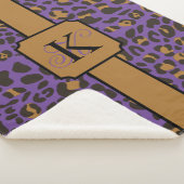 Persoonlijk proefpatroon van Leopard Jaguar Animal Sherpa Deken (3/4)
