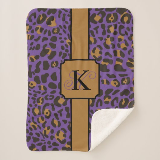 Persoonlijk proefpatroon van Leopard Jaguar Animal Sherpa Deken (Voorkant)
