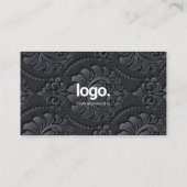 Persoonlijk Professioneel Zwart Elegant Visitekaar Visitekaartje (Achterkant)