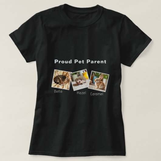 Persoonlijk Proud Pet Parent T-shirt (Design voorkant)