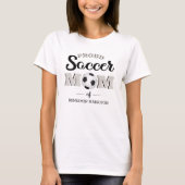 Persoonlijk Proud Voetbal Moeder T-Shirt (Voorkant)