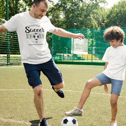 Persoonlijk Proud Voetbal Vader T-Shirt