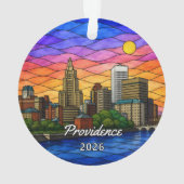 Persoonlijk Providence Acryl Ornament, Aangepaste Ornament (achterkant)