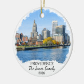 Persoonlijk Providence-sieraad, Rhode Island Keramisch Ornament (Links)