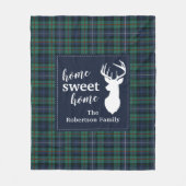 Persoonlijk Pset Holiday Tartan Clan Robertson Fleece Deken (Voorkant)