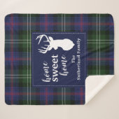 Persoonlijk Pset Holiday Tartan Clan Sutherland Sherpa Deken (Voorkant (horizontaal))
