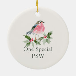 Persoonlijk PSW Kerst Geschenk Bedankt  Keramisch Ornament