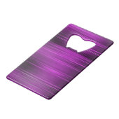 Persoonlijk Psychedelic Paars Creditkaart Flessenopener (Achterkant Gekanteld)