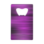 Persoonlijk Psychedelic Paars Creditkaart Flessenopener (Achterkant)