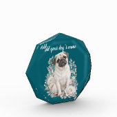 Persoonlijk pug-blok fotoblokken (Links)