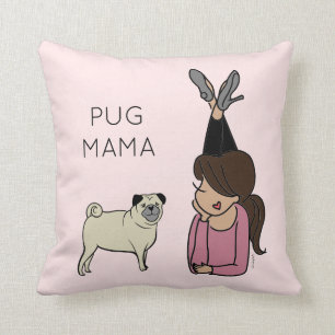 Persoonlijk Pug Mama Sierkussen