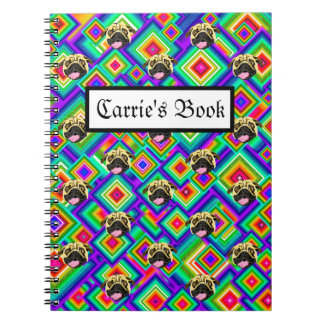Persoonlijk pug-notitieboek notitieboek
