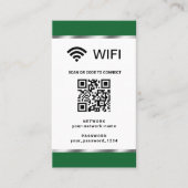 Persoonlijk QR-code WiFi-netwerk en wachtwoord Visitekaartje (Voorkant)