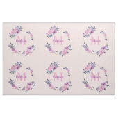 Persoonlijk quiltblok vierkant met naammonogram stof (Fat Quarter)