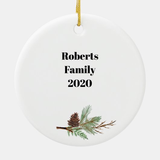 Persoonlijk R-Monogram Ornament (Achterkant)