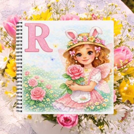 Persoonlijk R Roos Cadeau voor Meisjes Notitieboek