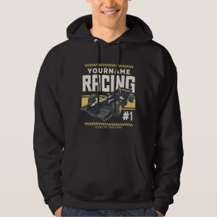 Persoonlijk race team snel raceauto coureur  hoodie